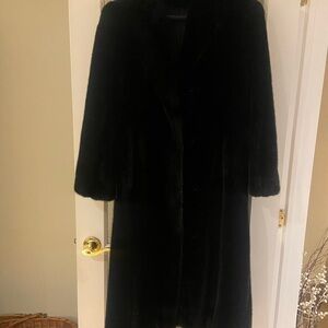 Elegant Black Fur Coat
